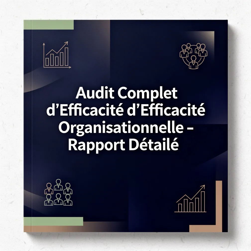 Audit Complet d'Efficacité Organisationnelle - Rapport Détaillé